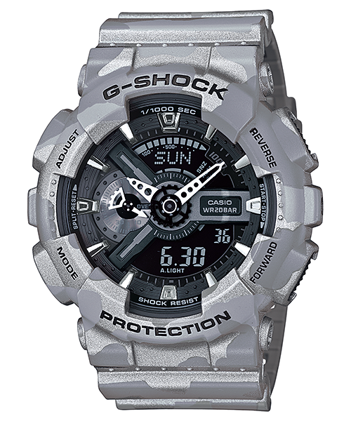 美品稼動品 G-SHOCK  GA-110CM-3AJF グリーンメタリックカモ